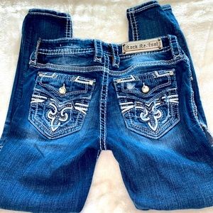 Rock revivals distressed skinny jeans